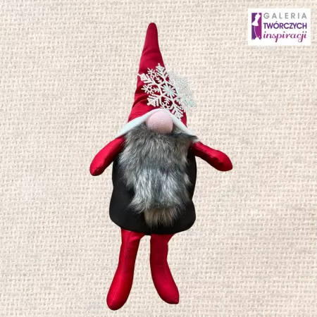 Czerwony Mikołajek (8) - Lalka tekstylna 48 cm